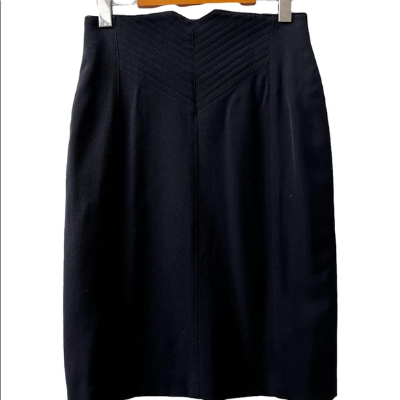 ✅ SALE 🖤 Vintage Escada by Margaretha Ley Black Pencil Skirt - Picture 2 of 5